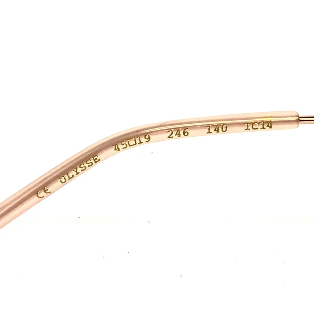 Nathalie Blanc Sunglasses ULYSSE 246 Rose Gold Frames with Pink Gradient Lenses